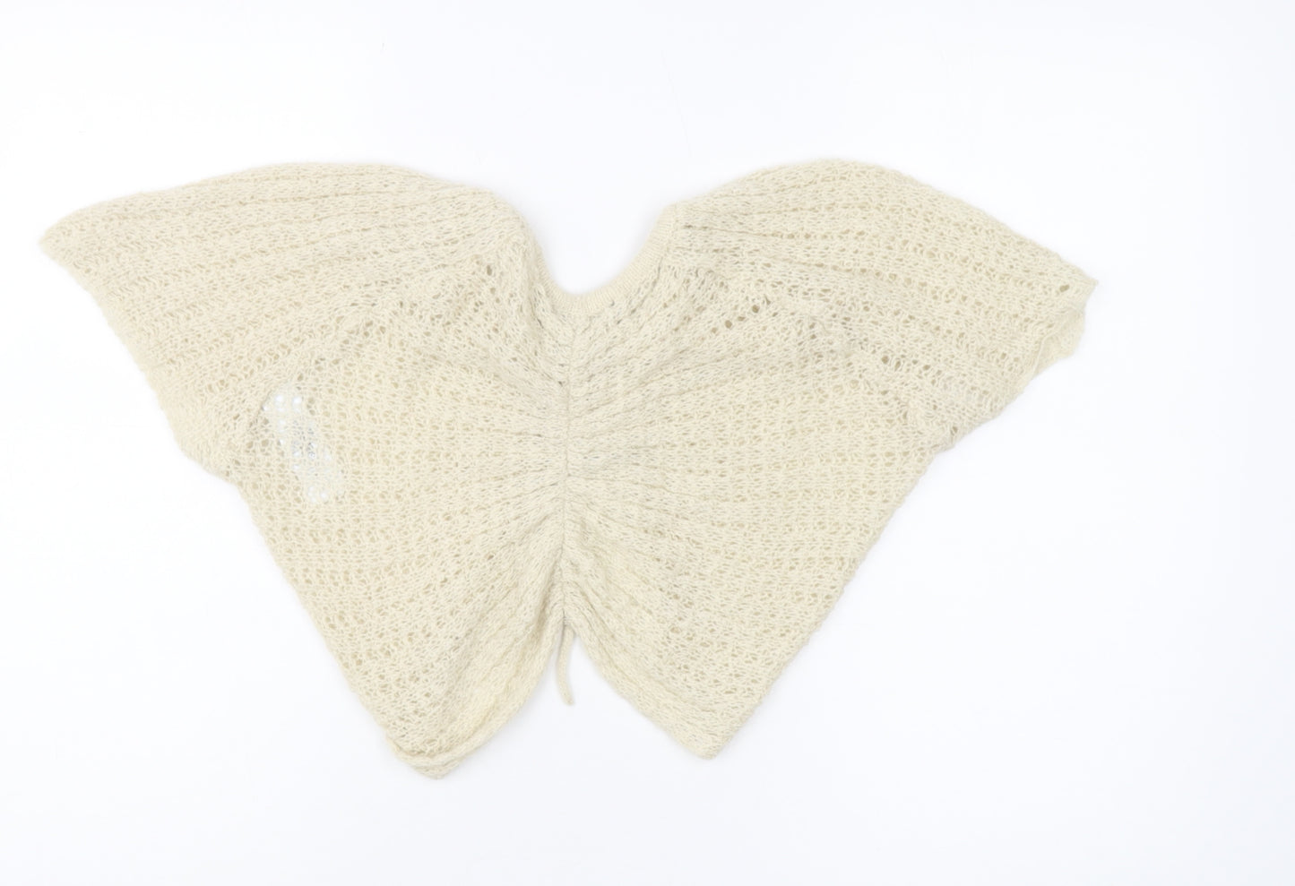 Great Plains Women's Beige Knit Cape - Medium, Casual