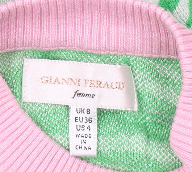 Gianni Feraud Women's Multicoloured Jumper Size 8