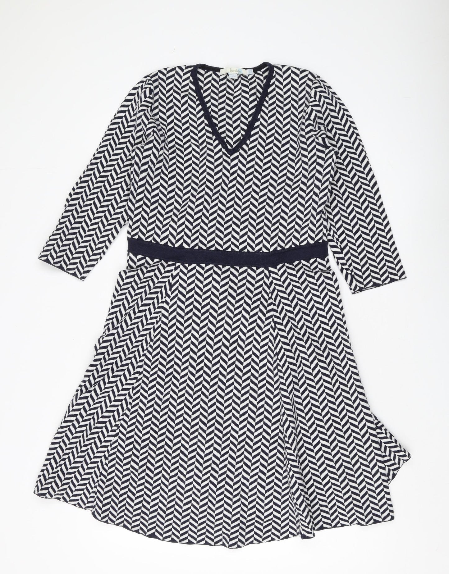 Boden Women's Multicoloured A-Line Dress, Size 12