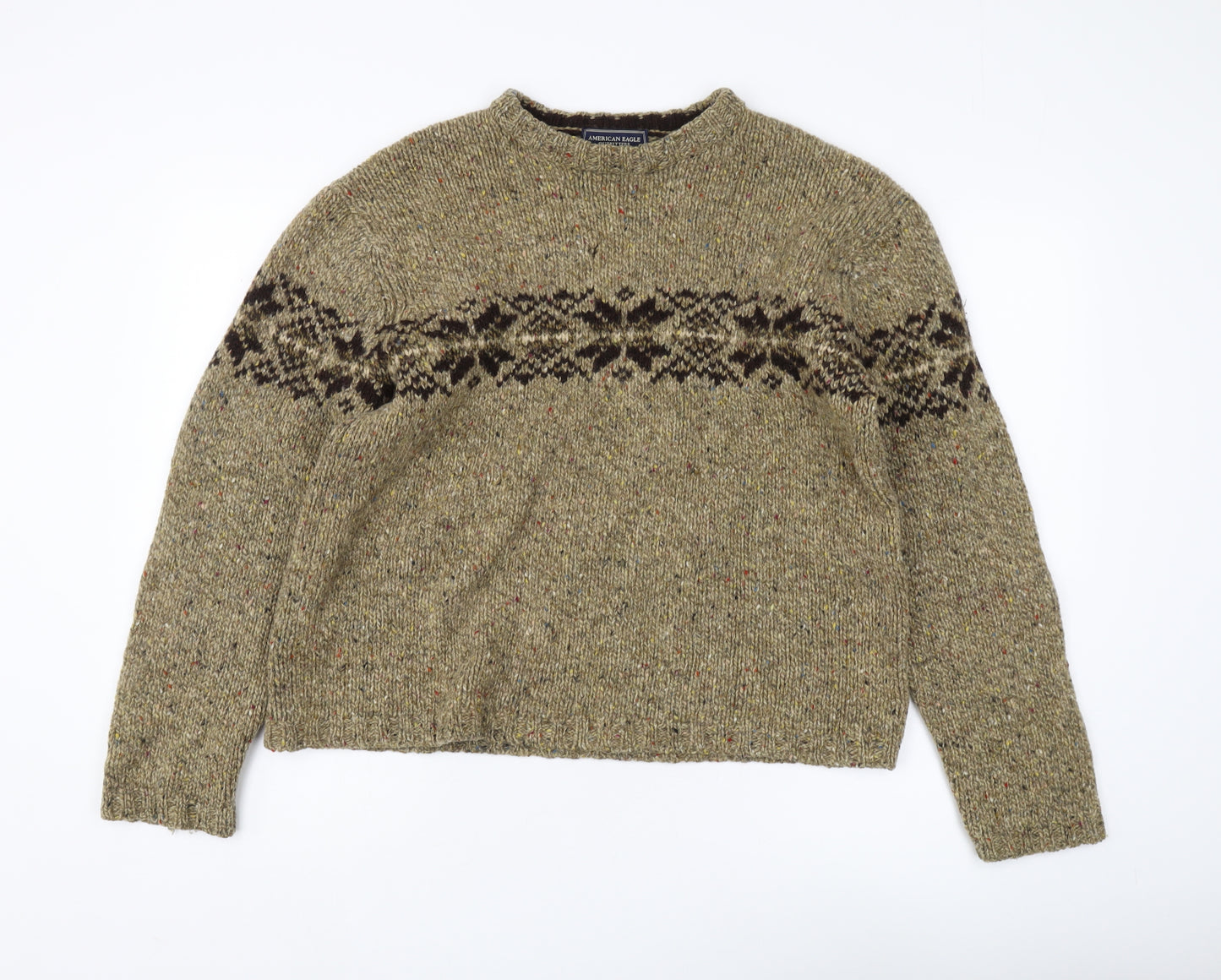 American Eagle Women's Brown Pullover Jumper M