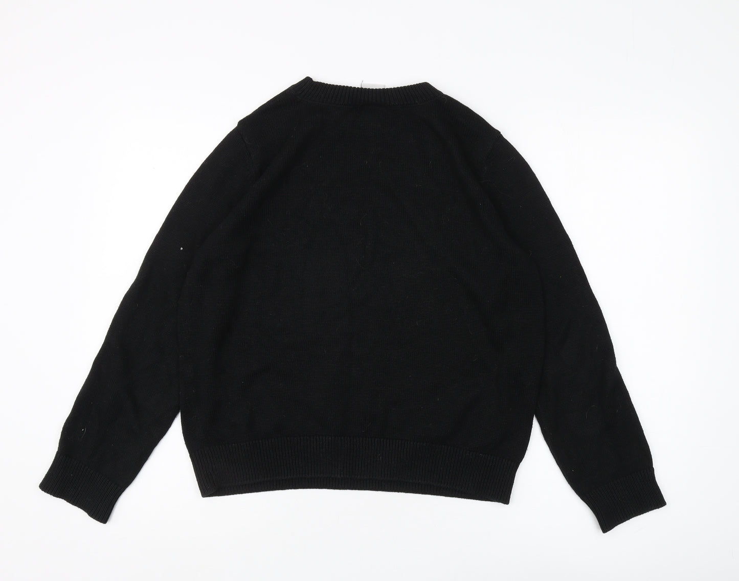 Disney Women's Black Mickey Mouse Pullover Jumper Size 12