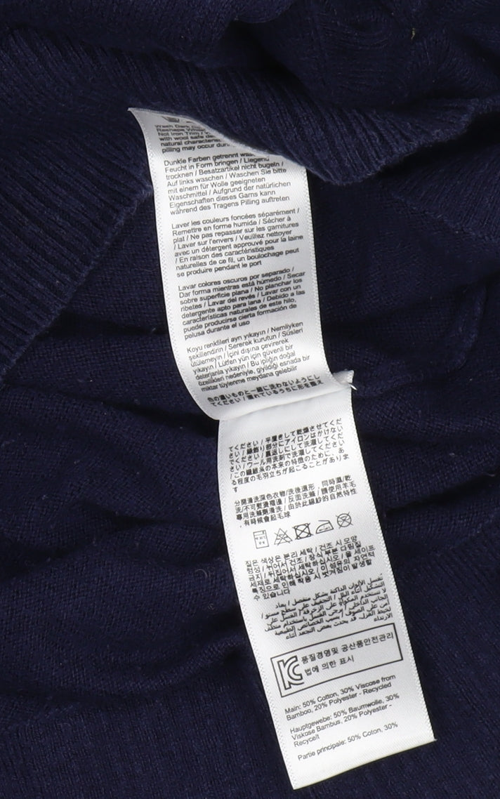 Joules Women's Blue Animal Print Pullover Jumper, Size 16