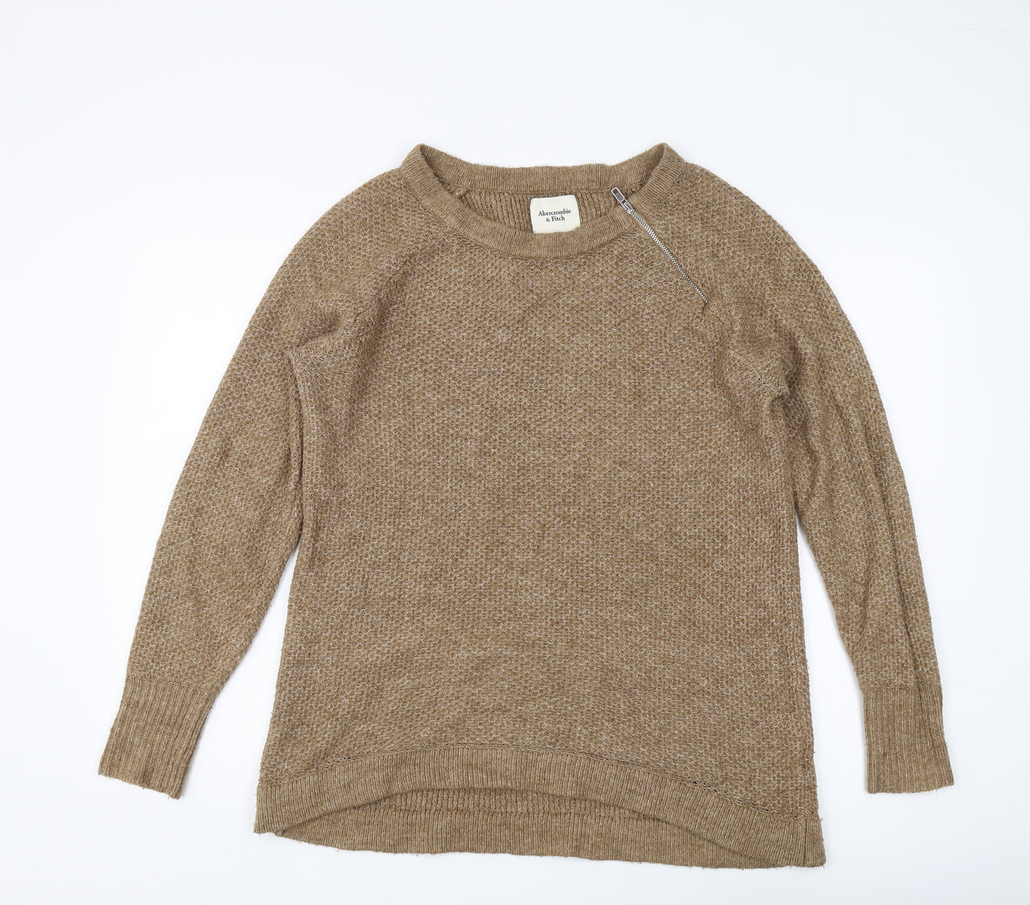 Abercrombie & Fitch Women's Beige Pullover Jumper L