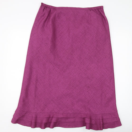 Jacques Vert Women's Purple Long Pencil Skirt Size 18