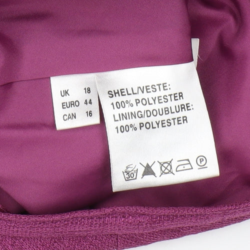 Jacques Vert Women's Purple Long Pencil Skirt Size 18