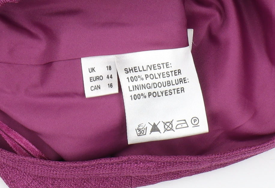 Jacques Vert Women's Purple Long Pencil Skirt Size 18