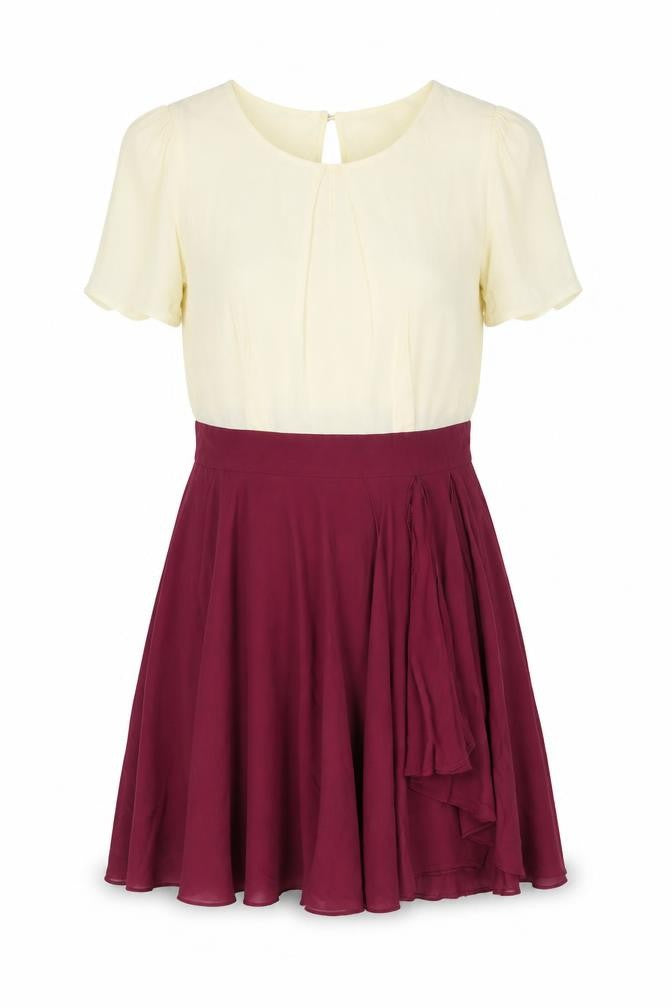 Front view of Oasis Women's Multicoloured A-Line Dress 10