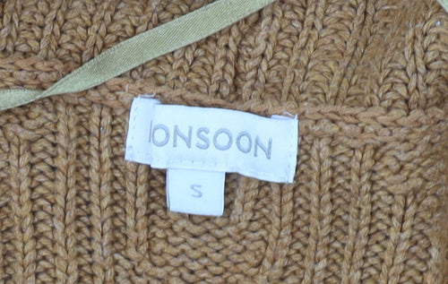 Monsoon Women's Brown Wrap Knit Jumper, Size S