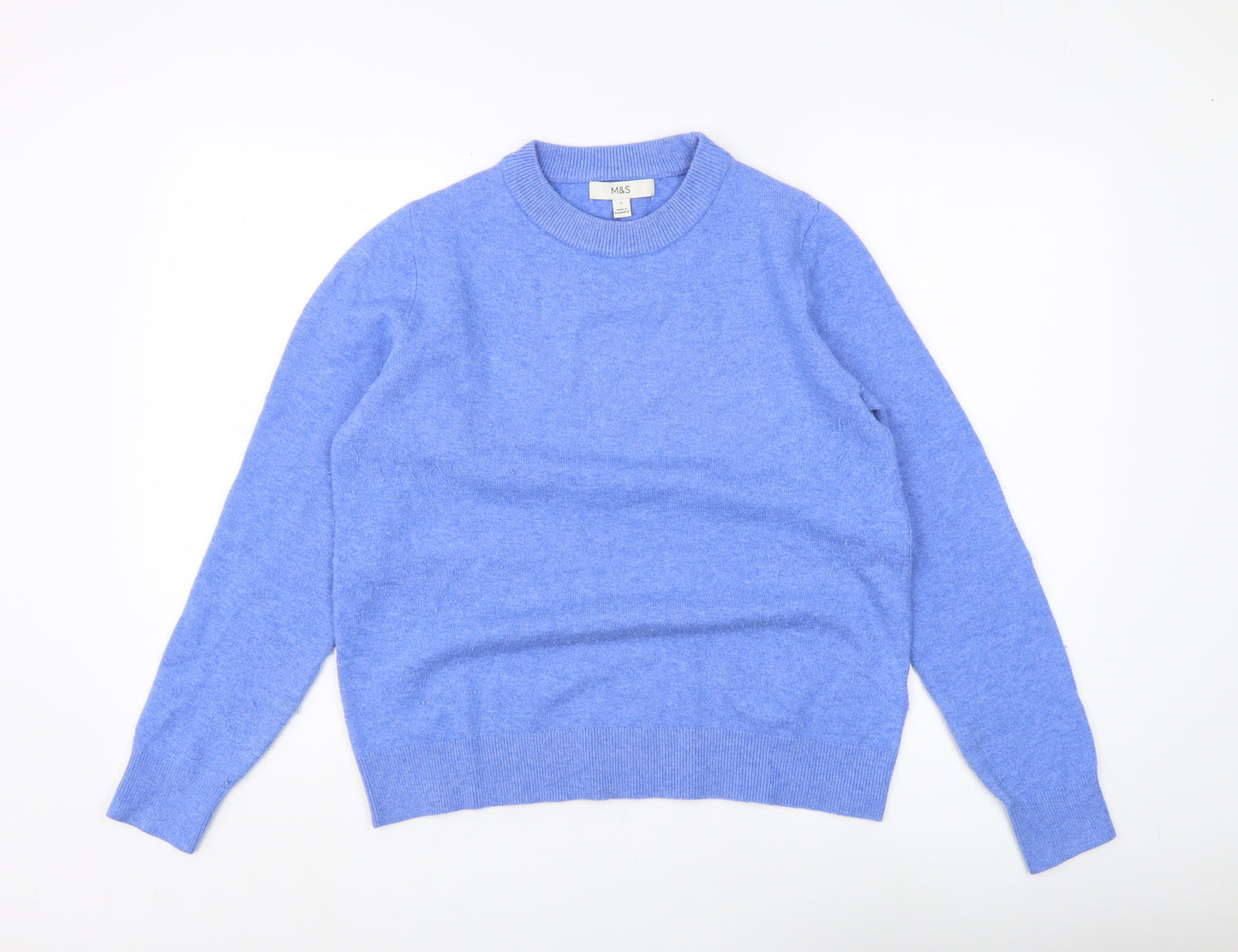 Marks and Spencer Women's Blue Pullover Jumper Size S