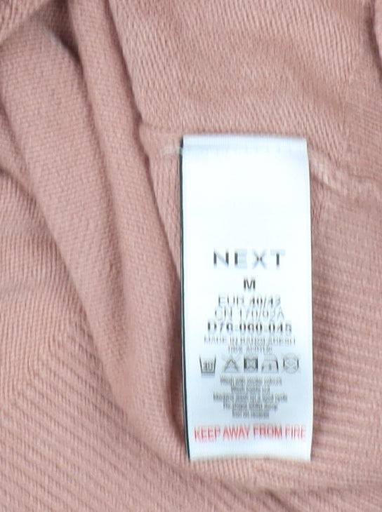 Next Women's Pink Pullover Jumper, M, Crew Neck, Studded