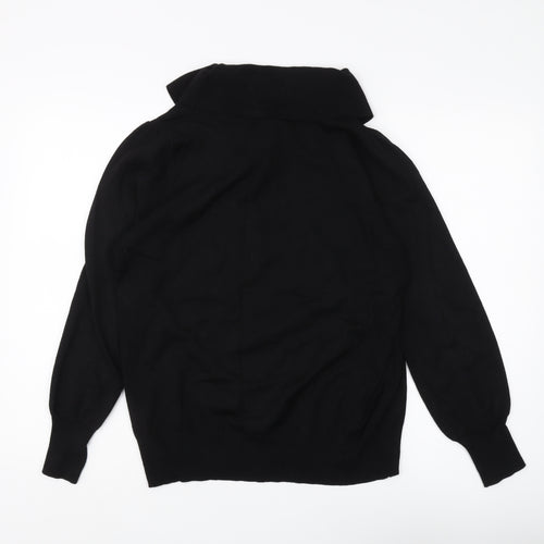 Marks and Spencer Black Cowl Neck Women's Jumper Size 16