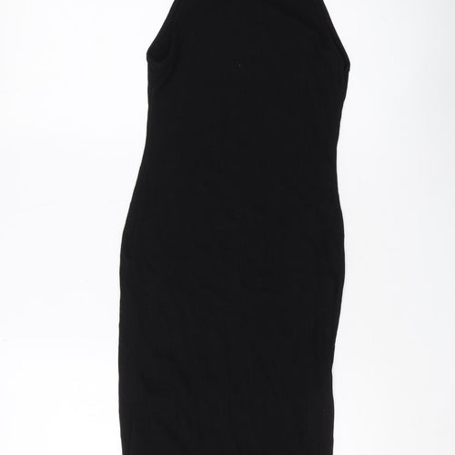 BIKBOK Women's Black Slip Dress, M, Casual Stretch