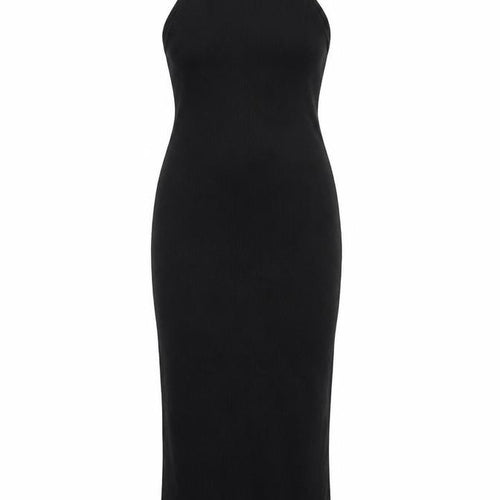 BIKBOK Women's Black Slip Dress, M, Casual Stretch