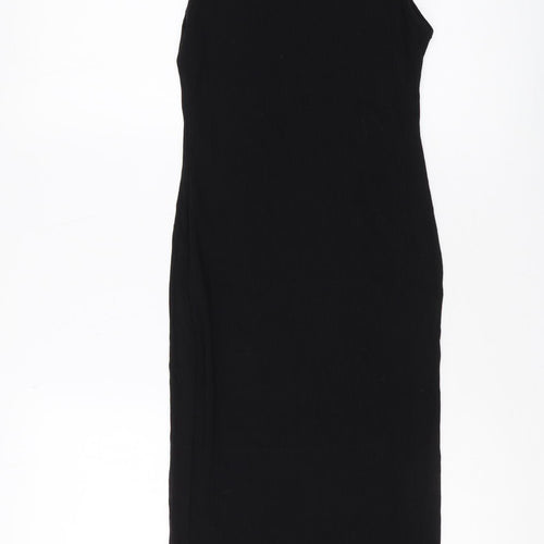 BIKBOK Women's Black Slip Dress, M, Casual Stretch