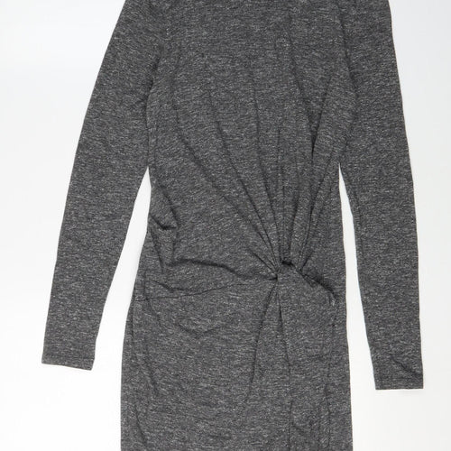 Topshop Women's Grey Bodycon Dress, Size 8