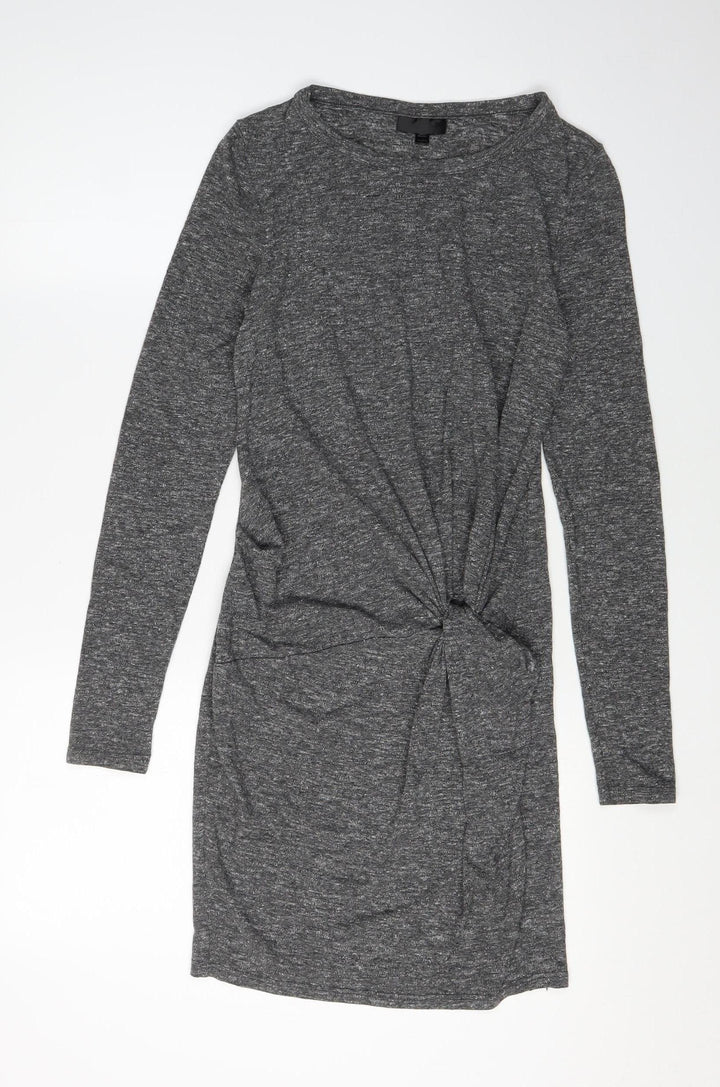 Topshop Women's Grey Bodycon Dress, Size 8