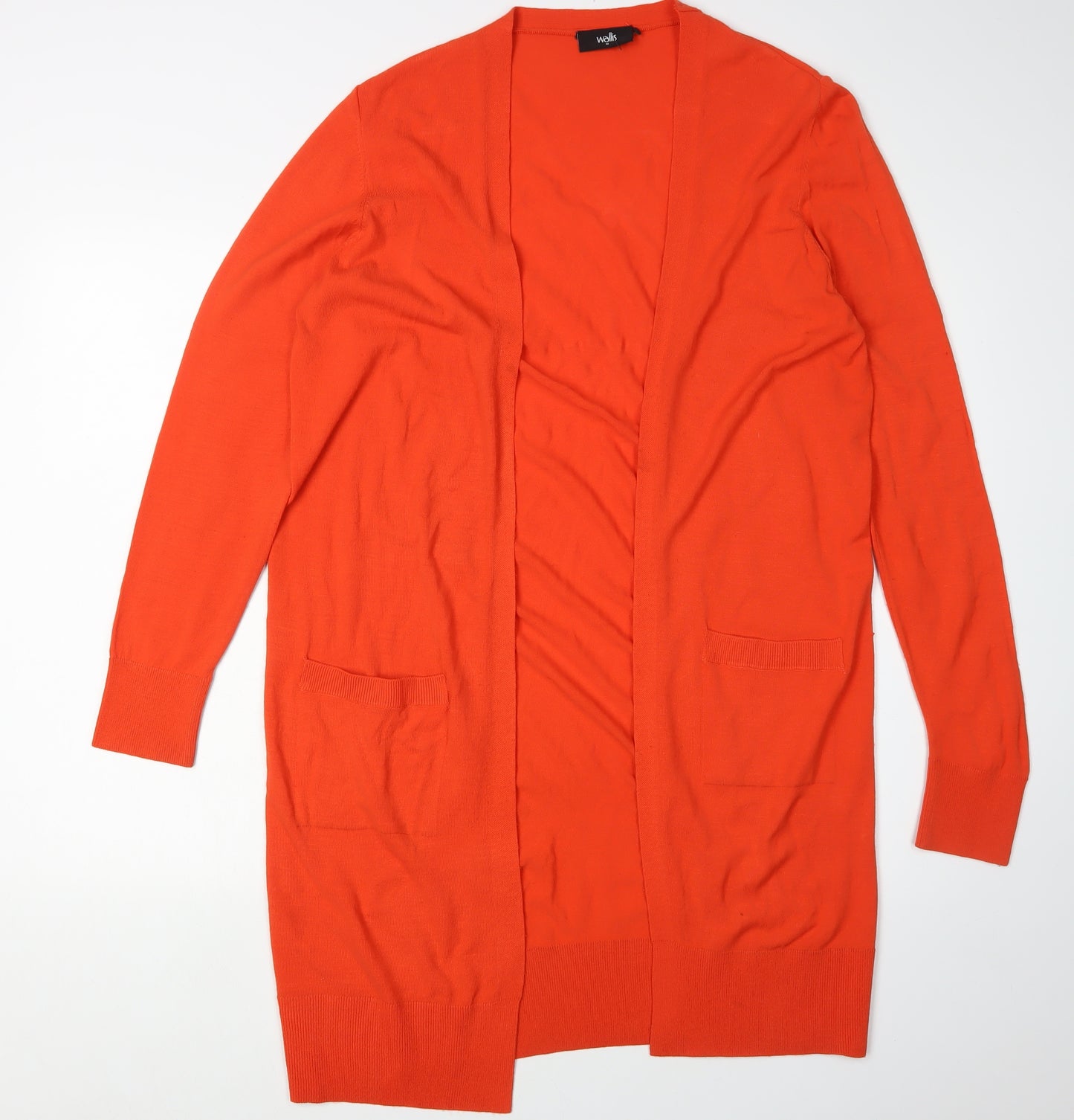 Wallis Women’s Orange Cardigan, Size M