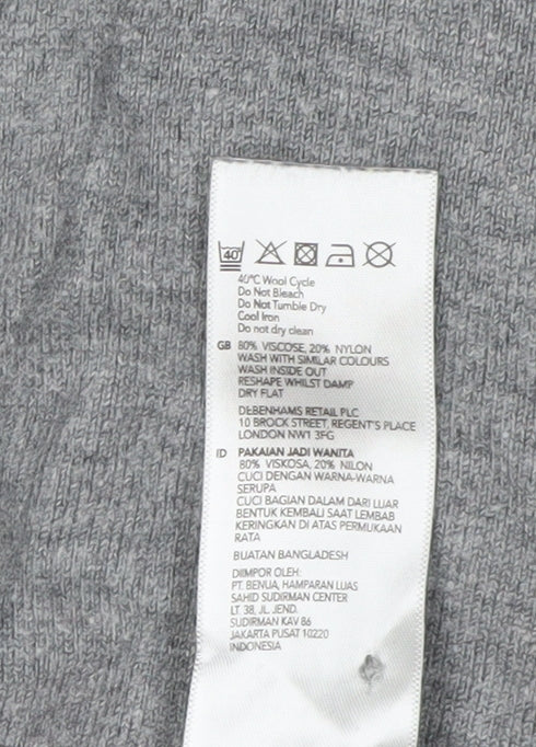 Debenhams Grey Women's Cardigan Size 10