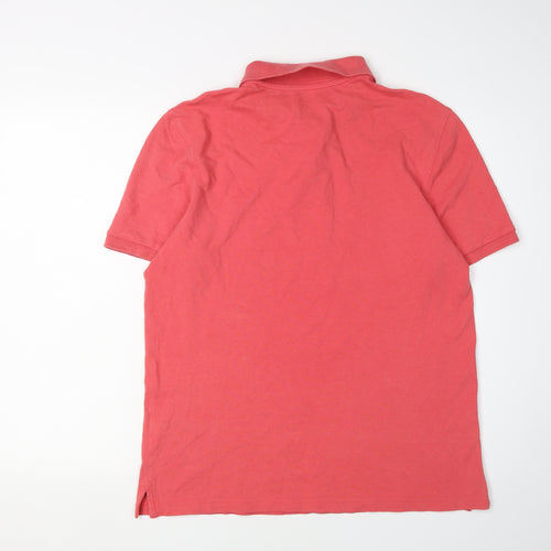 Marks and Spencer Men's Pink Medium Polo Short Sleeve