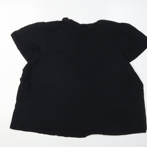 Marks & Spencer Women's Black Cotton Top Size 20