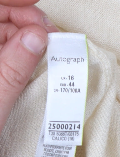 Autograph Women's Ivory Cardigan Size 16 Lightweight