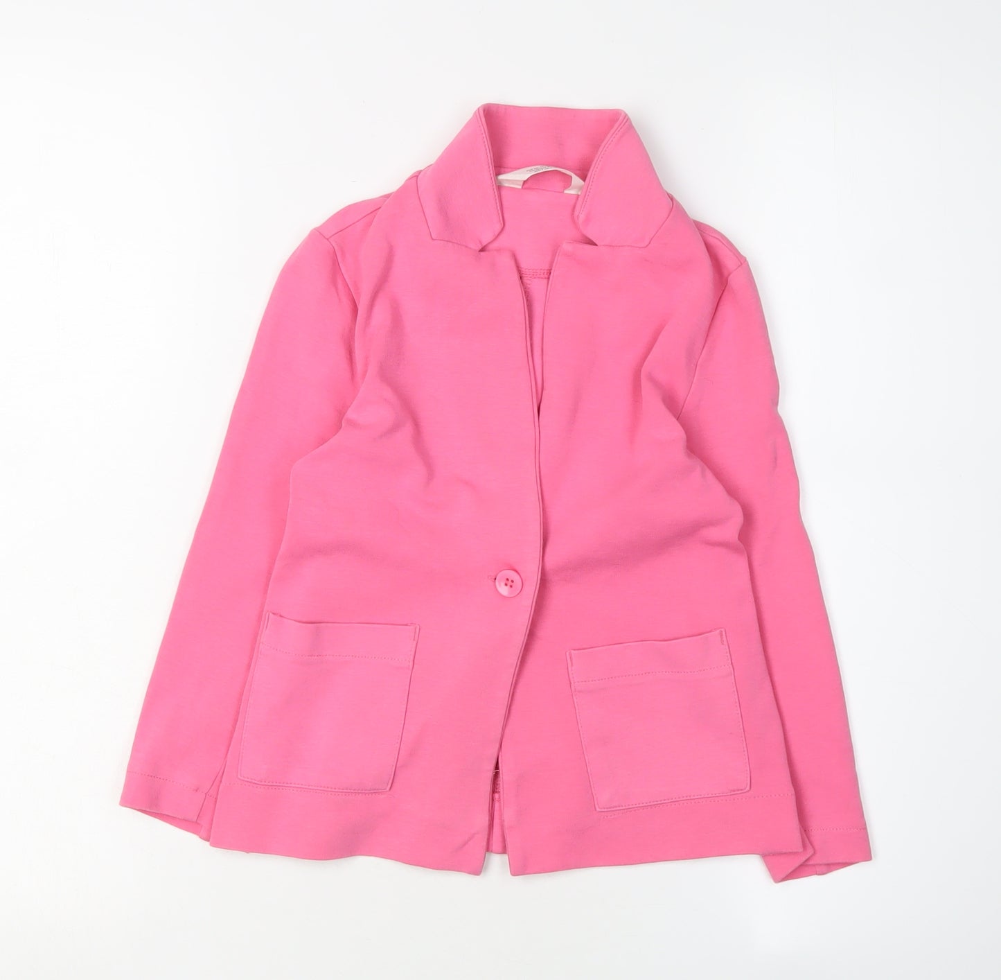 H&M Girls Pink Basic Jacket 6-7Y Long Sleeve Casual