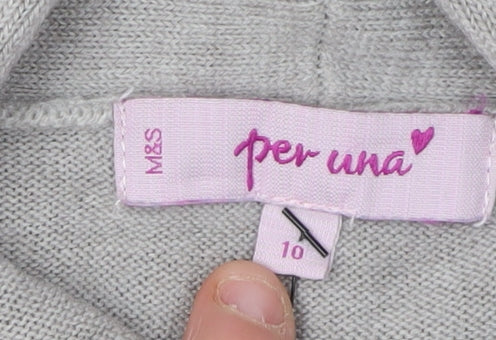 Marks and Spencer Women's Grey Cardigan Size 10