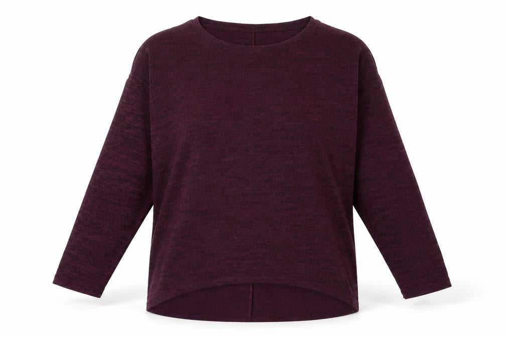Front view of Warehouse Women's Purple jumper, size 14
