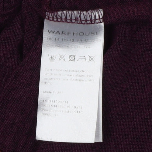 Warehouse Women's Purple Pullover Jumper Size 14