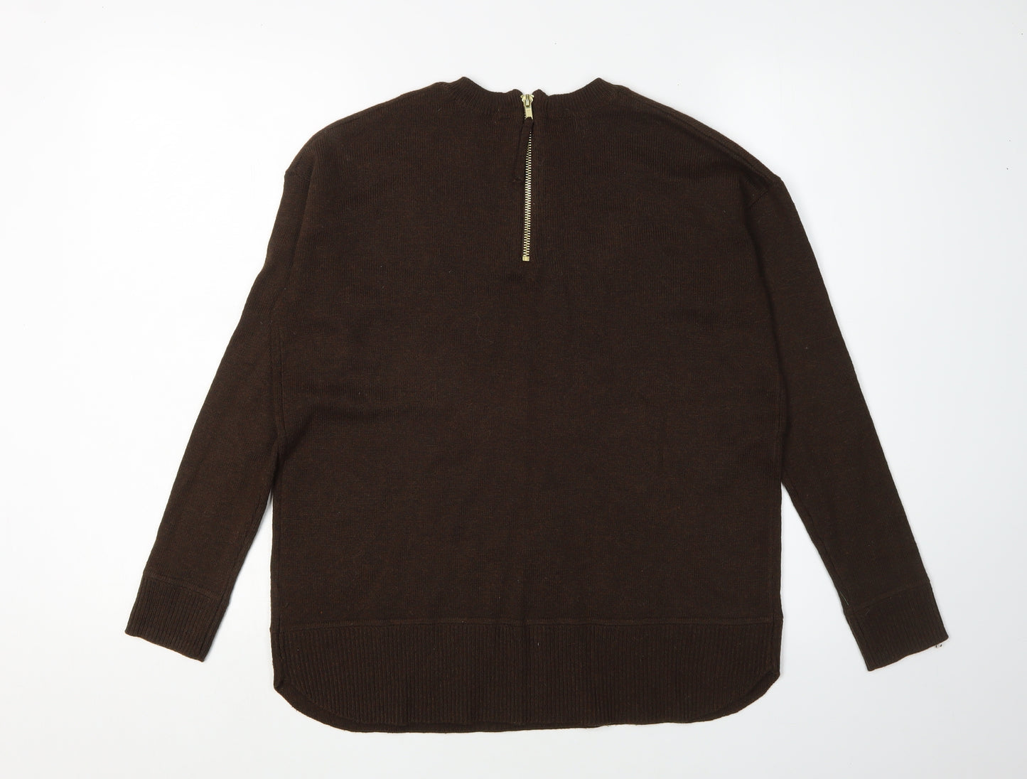 H&M Women's Brown XS Pullover Jumper, Crew Neck