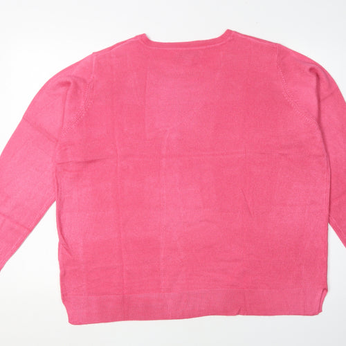 Marks and Spencer Women's Pink Pullover Jumper Size 18