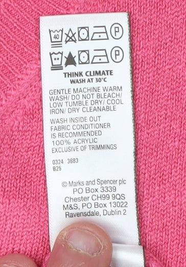 Marks and Spencer Women's Pink Pullover Jumper Size 18