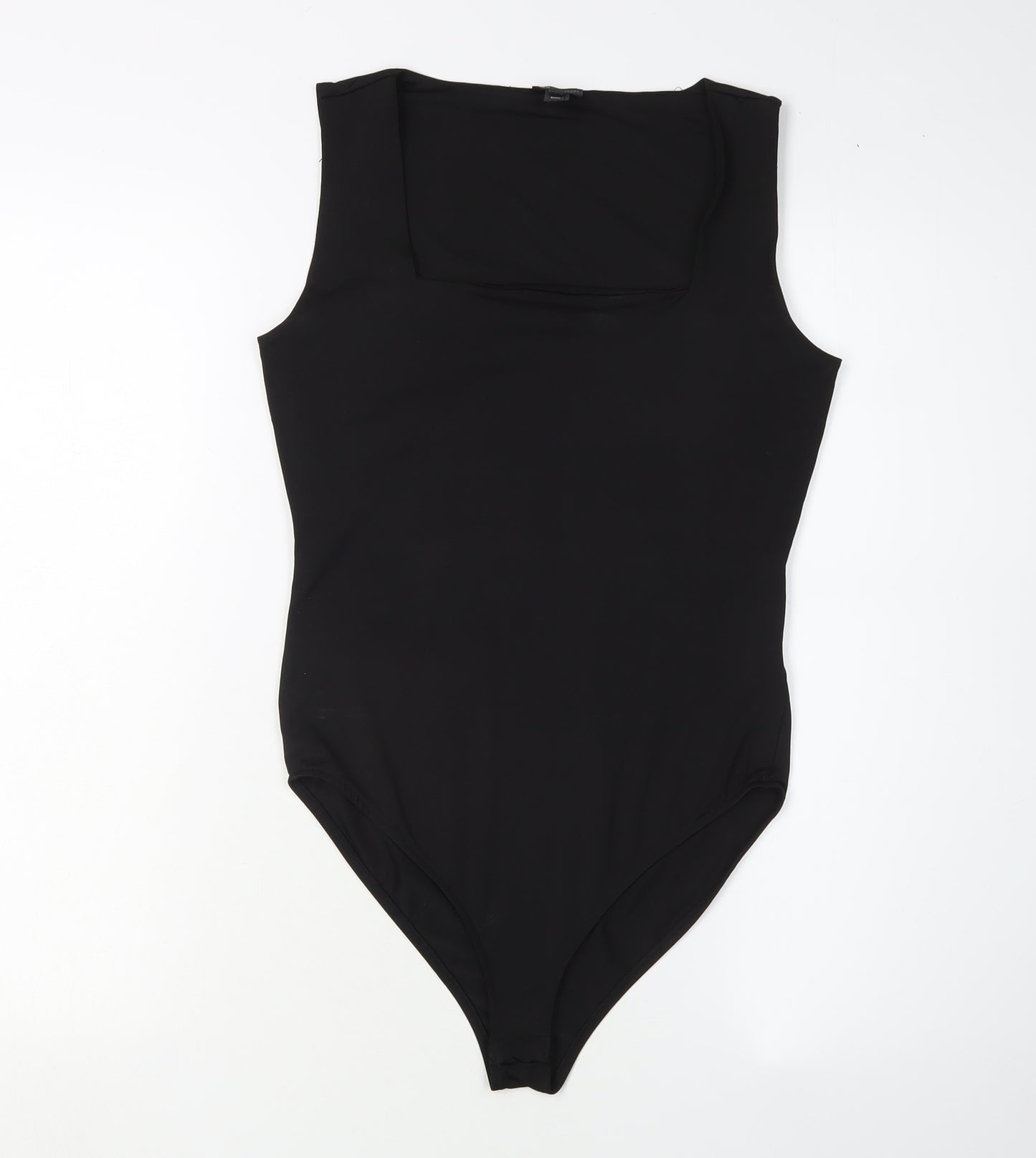 River Island Women's Black Square Neck Bodysuit