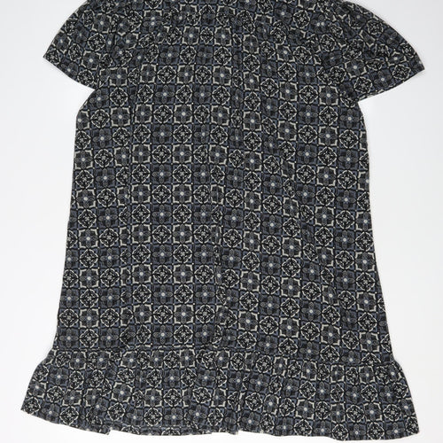 Next Women's Geometric Shirt Dress UK 14 Multicoloured