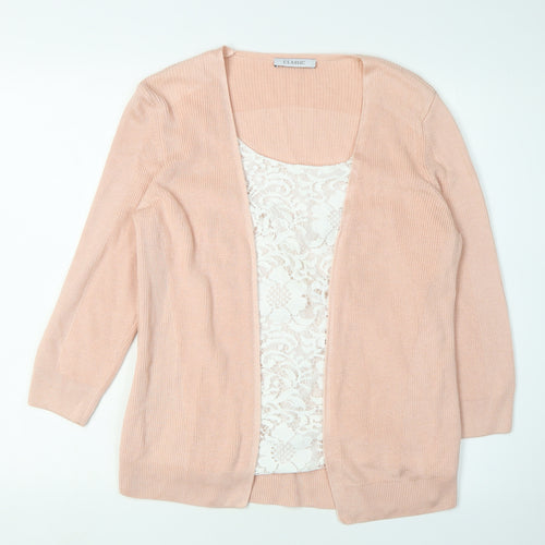 Marks and Spencer Women's Pink Cardigan Size 12