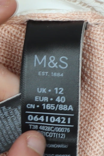 Marks and Spencer Women's Pink Cardigan Size 12