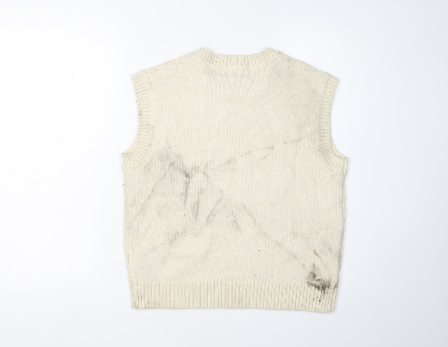 Marks and Spencer Women's Ivory Knit Vest - Size S