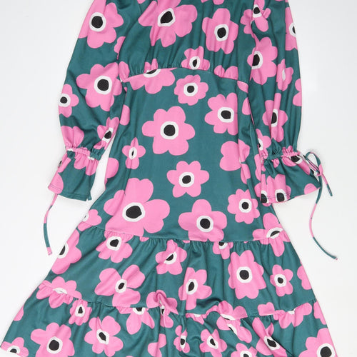 River Island Women's Floral A-Line Dress for Spring