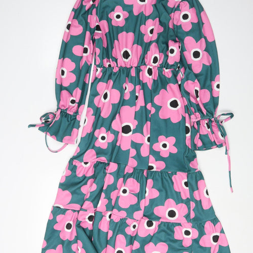 River Island Women's Floral A-Line Dress for Spring