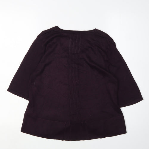 Marks and Spencer Women's Purple Cardigan Size 12