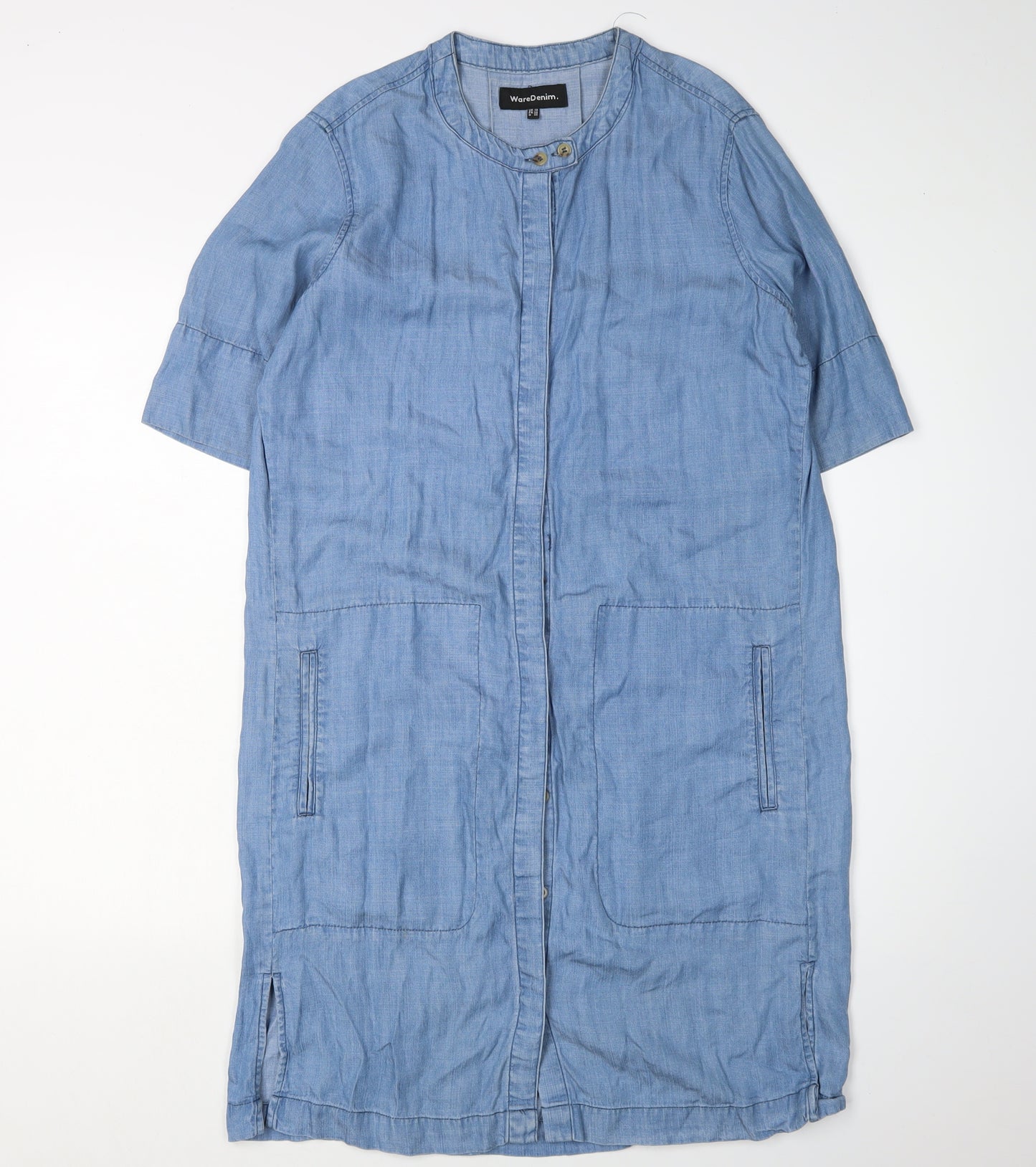 Warehouse Women's Blue Shirt Dress Size 10