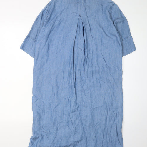 Warehouse Women's Blue Shirt Dress Size 10