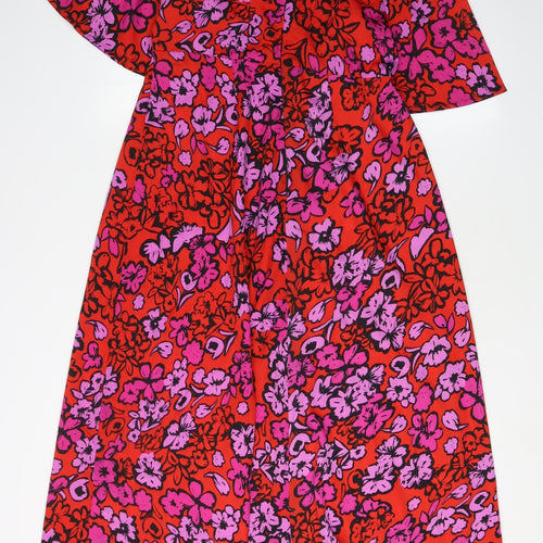 Influence Women's Multicoloured Floral Dress Size 12