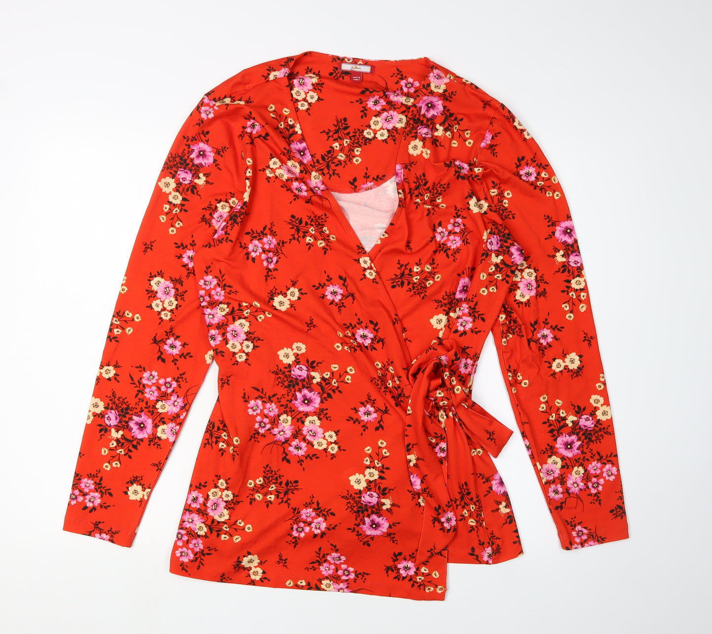 Joe Browns Women's Red Floral Wrap Blouse Size 18
