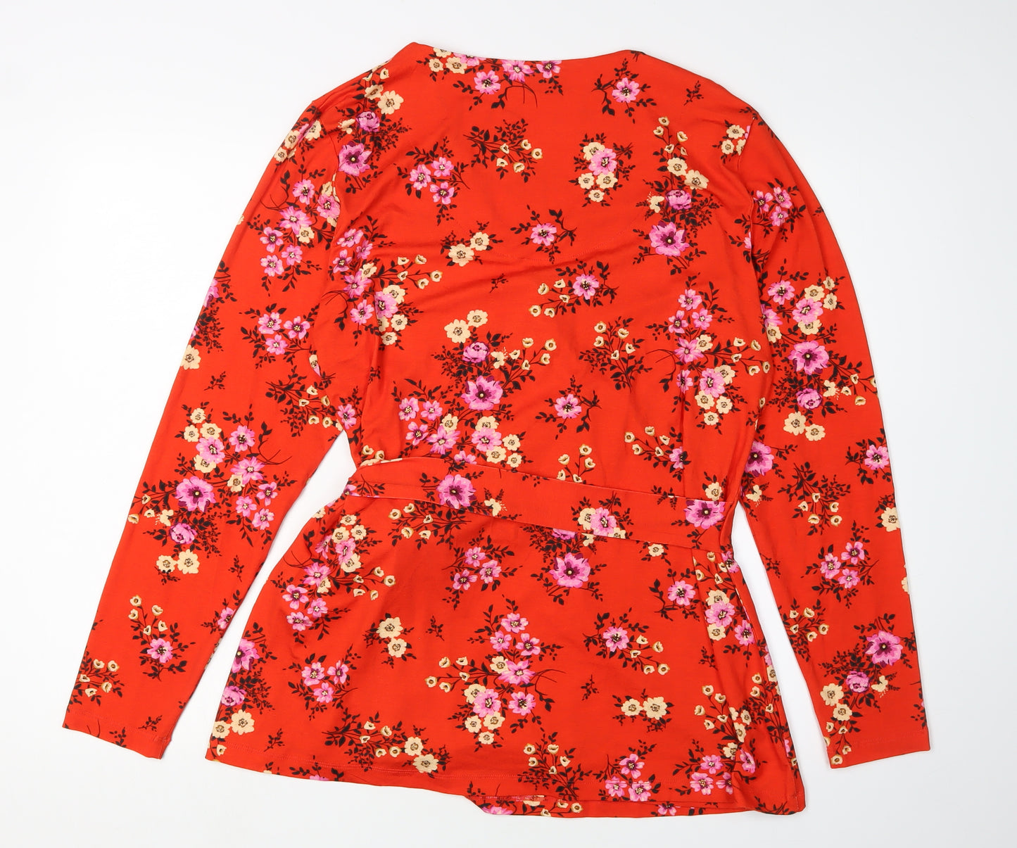 Joe Browns Women's Red Floral Wrap Blouse Size 18