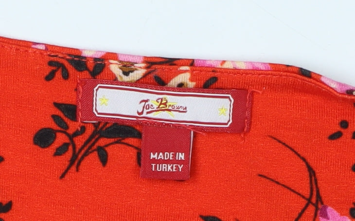 Joe Browns Women's Red Floral Wrap Blouse Size 18