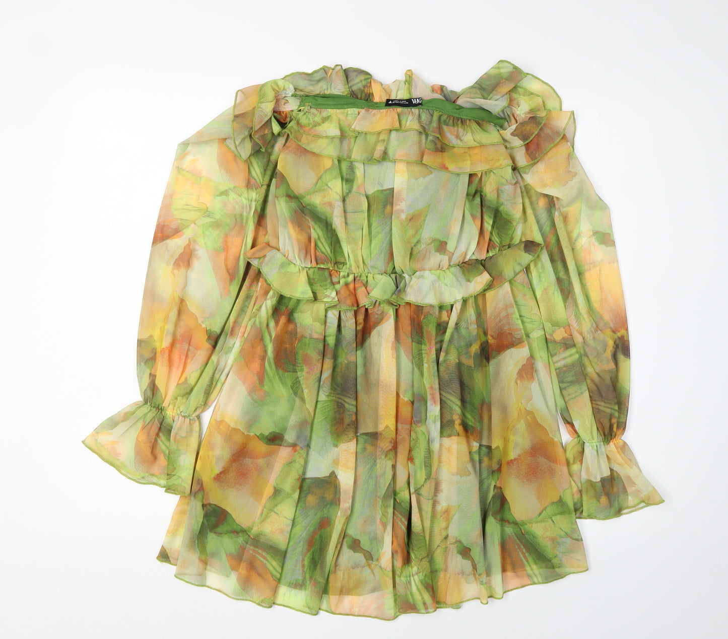 Zara Women's Multicoloured A-Line Mini Dress