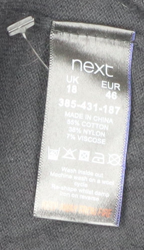 Next Women's Black Cardigan - Size 18, Casual Knit