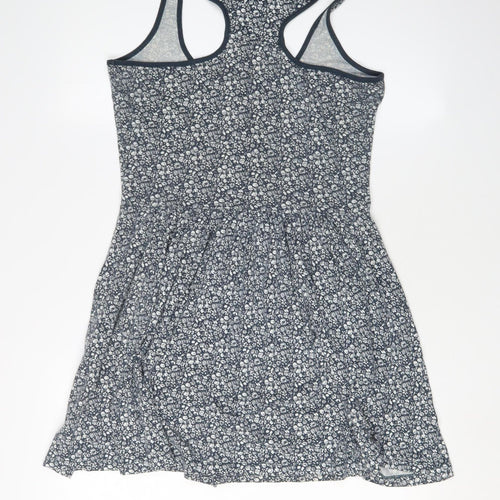Jack Wills Women’s Blue Floral Skater Dress Size 10