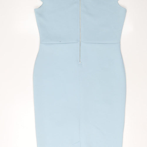 River Island Women's Blue Bodycon Dress Size 14